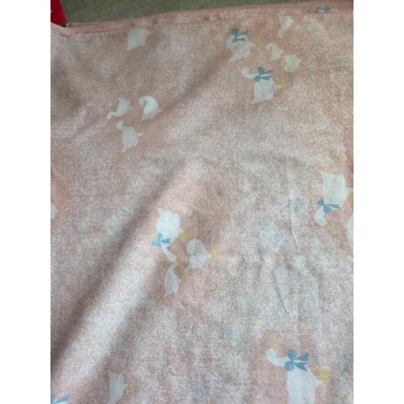 Vintage pink goose tablecloth oblong - Picture 3 of 3